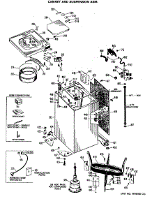02 - Cabinet And Suspension Asm. parts for Ge Washer WWA5857RBL from AppliancePartsPros.com