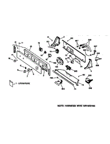 Controls & Backsplash parts for Ge Washer WDSR110T5WW from AppliancePartsPros.com