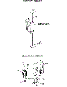 06 - Pinch Valve Assembly parts for Ge Washer WWA8810RBL from AppliancePartsPros.com