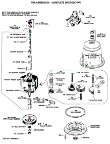 03 - Transmission - Complete Breakdown parts for Ge Washer WWA9895SALWW from AppliancePartsPros.com