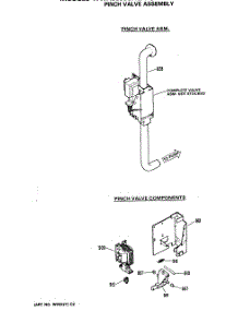06 - Pinch Valve Asm. parts for Ge Washer WWA9895SALWW from AppliancePartsPros.com