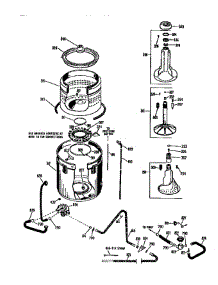 Tub, Basket And Agitator parts for Ge Washer WWA9835SALWW from AppliancePartsPros.com