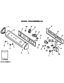 Backsplash For Wwa9890rblaa parts for Ge Washer WWA9890RBLAA from AppliancePartsPros.com