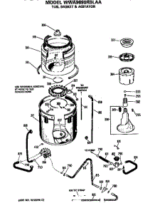 Tub, Basket And Agitator parts for Ge Washer WWA9890RBLAA from AppliancePartsPros.com
