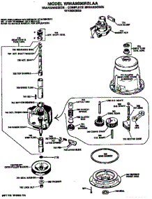 Transmission parts for Ge Washer WWA9890RBLAA from AppliancePartsPros.com