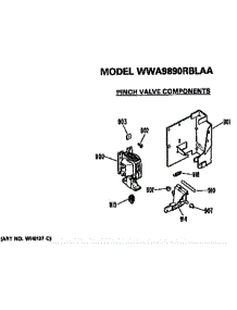 Pinch Valve Components parts for Ge Washer WWA9890RBLAA from AppliancePartsPros.com
