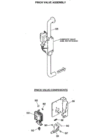 06 - Pinch Valve Assembly parts for Ge Washer WWA9800MAL from AppliancePartsPros.com