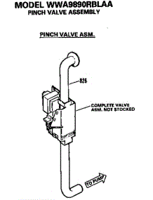 Pinch Valve Assembly parts for Ge Washer WWA9890RBLAA from AppliancePartsPros.com