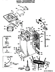 Cabinet Suspension parts for Ge Washer WWA9890RBLAA from AppliancePartsPros.com