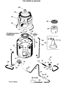 02 - Tub, Basket & Agitator parts for Ge Washer WWA7826MAL from AppliancePartsPros.com