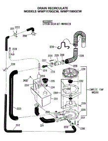 03 - Drain Recirculate parts for Ge Washer WWP1170GCW from AppliancePartsPros.com