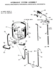 04 - Hydraulic System Assembly parts for Ge Washer WWC8100FAL from AppliancePartsPros.com