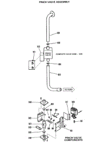 06 - Pinch Valve Assembly parts for Ge Washer WWA8354VLL from AppliancePartsPros.com