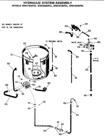 04 - Hydraulic System Assembly parts for Ge Washer WWC8100FDL from AppliancePartsPros.com