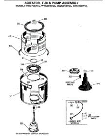 05 - Agitator, Tub & Pump Assembly parts for Ge Washer WWC8100FDL from AppliancePartsPros.com