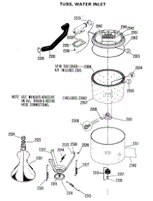 04 - Tubs, Water Inlet parts for Ge Washer WWP1170BAW from AppliancePartsPros.com