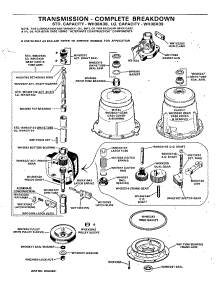 05 - Transmission - Complete Breakdown parts for Ge Washer WWA8350BAL from AppliancePartsPros.com