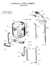 03 - Hydraulic System Assembly parts for Ge Washer WWC6630ABL from AppliancePartsPros.com