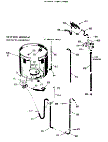 03 - Hydraulic System Assembly parts for Ge Washer WWC7190CBL from AppliancePartsPros.com