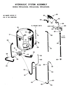 03 - Hydraulic System Assembly parts for Ge Washer WWC6840ABL from AppliancePartsPros.com