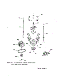 04 - Suspension, Pump & Drive Components parts for Ge Washer WCCB1030Y2AC from AppliancePartsPros.com