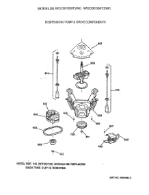 04 - Suspension, Pump & Drive Components parts for Ge Washer WCCB1030T2WC from AppliancePartsPros.com