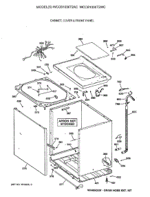 02 - Cabinet, Cover & Front Panel parts for Ge Washer WCCB1030T2AC from AppliancePartsPros.com