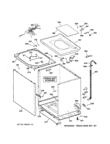 02 - Cabinet, Cover & Front Panel parts for Ge Washer WCCB1030T4WC from AppliancePartsPros.com