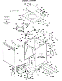 02 - Cabinet Assembly parts for Ge Washer WWC8400SAL from AppliancePartsPros.com