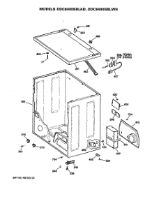 04 - Section4 parts for Ge Dryer DDC6400SBLAD from AppliancePartsPros.com