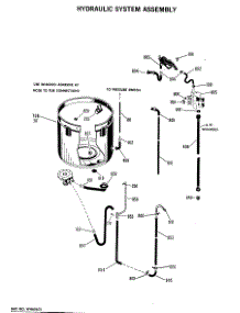 03 - Hydraulic System Assembly parts for Ge Washer WWC7190CAL from AppliancePartsPros.com