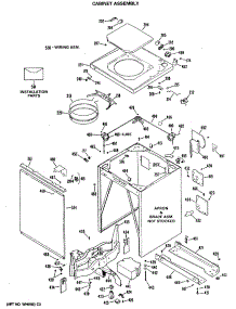 02 - Cabinet Assembly parts for Ge Washer CATL260RBL from AppliancePartsPros.com
