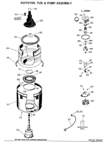 04 - Agitator, Tub, & Pump Assembly parts for Ge Washer WWC7190CAL from AppliancePartsPros.com