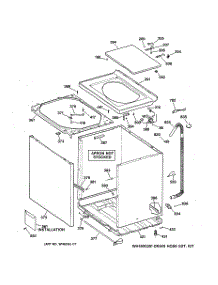 02 - Cabinet, Cover & Front Panel parts for Ge Washer WCXR1070T8AA from AppliancePartsPros.com