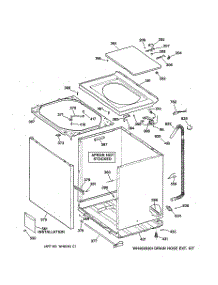 02 - Cabinet, Cover & Front Panel parts for Ge Washer WCXR1070TAWW from AppliancePartsPros.com
