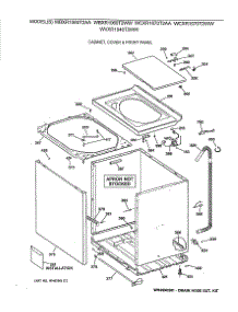 02 - Cabinet, Cover & Front Panel parts for Ge Washer WBXR1060T2WW from AppliancePartsPros.com