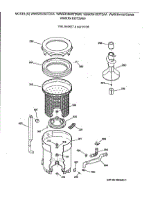 03 - Tub, Basket & Agitator parts for Ge Washer WWSR3090T2AA from AppliancePartsPros.com