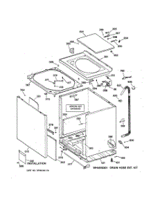 02 - Cabinet, Cover & Front Panel parts for Ge Washer LISR310CW0WW from AppliancePartsPros.com