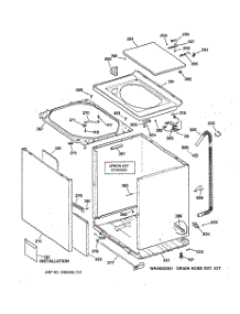 02 - Cabinet, Cover & Front Panel parts for Ge Washer WPSR3120W1WW from AppliancePartsPros.com
