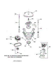 04 - Suspension, Pump & Drive Components parts for Ge Washer LISR310CW0WW from AppliancePartsPros.com