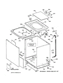 02 - Cabinet, Cover & Front Panel parts for Ge Washer WMSR3110W1WW from AppliancePartsPros.com