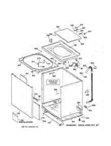 02 - Cabinet, Cover & Front Panel parts for Ge Washer WPSR4130W1WW from AppliancePartsPros.com