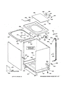 02 - Cabinet, Cover & Front Panel parts for Ge Washer WKSR2100TBAA from AppliancePartsPros.com