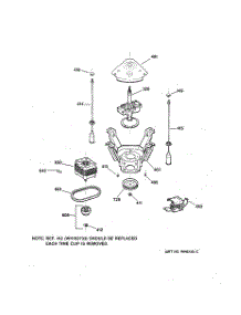 04 - Suspension, Pump & Drive Components parts for Ge Washer WNXR2100TBWW from AppliancePartsPros.com