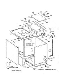 02 - Cabinet, Cover & Front Panel parts for Ge Washer WCSR4110TBAA from AppliancePartsPros.com