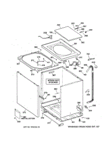 02 - Cabinet, Cover & Front Panel parts for Ge Washer WPSR3100W0WW from AppliancePartsPros.com