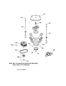 04 - Suspension, Pump & Drive Components parts for Ge Washer WPSR3120W0AA from AppliancePartsPros.com