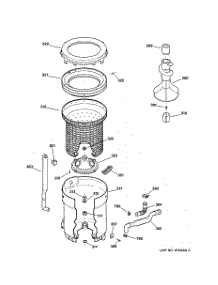 03 - Tub, Basket & Agitator parts for Ge Washer WPSP4170W0WW from AppliancePartsPros.com