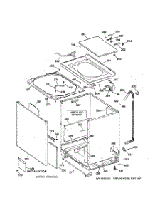 02 - Cabinet, Cover & Front Panel parts for Ge Washer WPSF5170W0AA from AppliancePartsPros.com