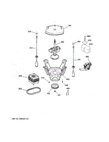04 - Suspension, Pump & Drive Components parts for Ge Washer GCWN3000M1WS from AppliancePartsPros.com